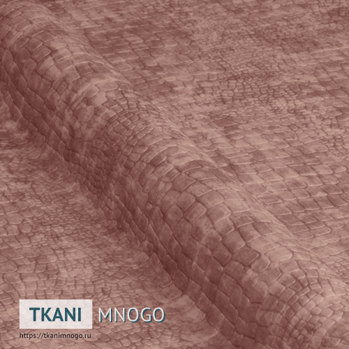 Фото ткани велюра “Ros-7” (однотонный розовый)