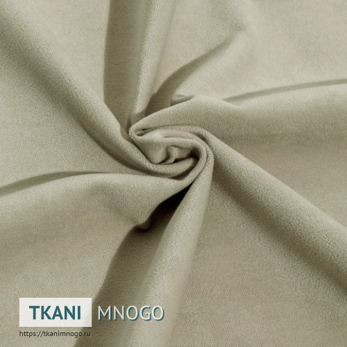 Фото ткани велюра “Cf016-3” (однотонный бежевый)