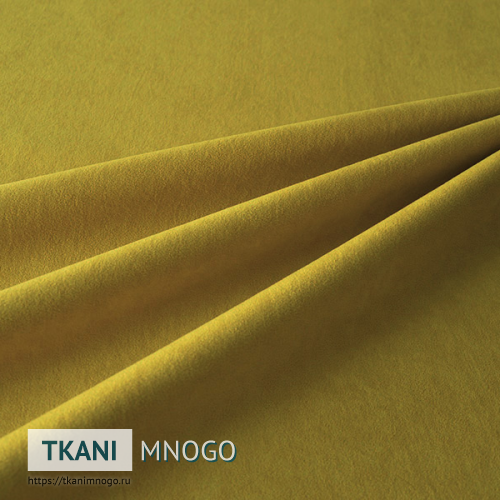 Фото внешнего вида велюра “Lion-12” (однотонный желтый)