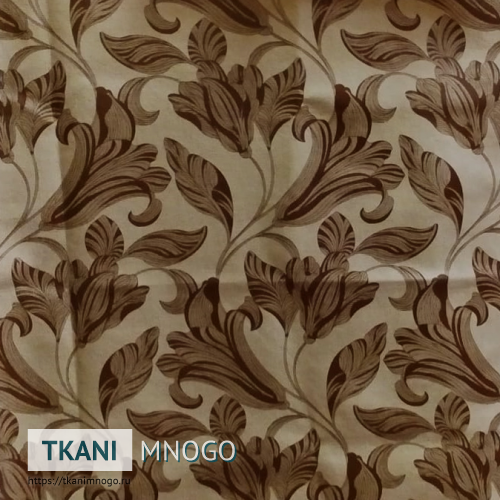 Фото текстиля Арбореал 922-2 артикул - бежевый цветы. Производитель Китай. Замша - фактура.